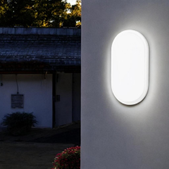 Horoz Aydos 15W Oval Beyaz Led Nem Su Geçirmez Banyo Bahçe Balkon Tavan Duvar Aplik Lamba
