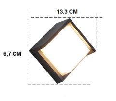 Cata Dominik 7w Günışığı 3200 Kelvin Led Aplik Dış Mekan IP44 CT-7078