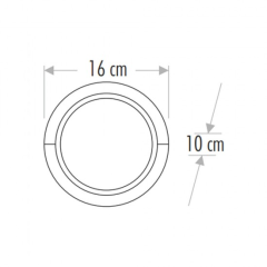 Cata Bora 15w Günışığı 3200 Kelvin Led Aplik Dış Mekan IP44 CT-7073