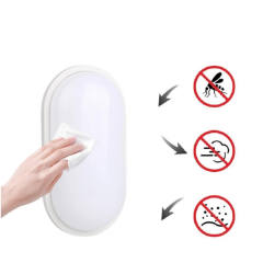 Horoz Aydos 20W Oval Beyaz Led Nem Su Geçirmez Banyo Bahçe Balkon Tavan Duvar Aplik Lamba