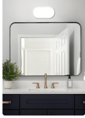 Horoz Aydos 20W Oval Beyaz Led Nem Su Geçirmez Banyo Bahçe Balkon Tavan Duvar Aplik Lamba