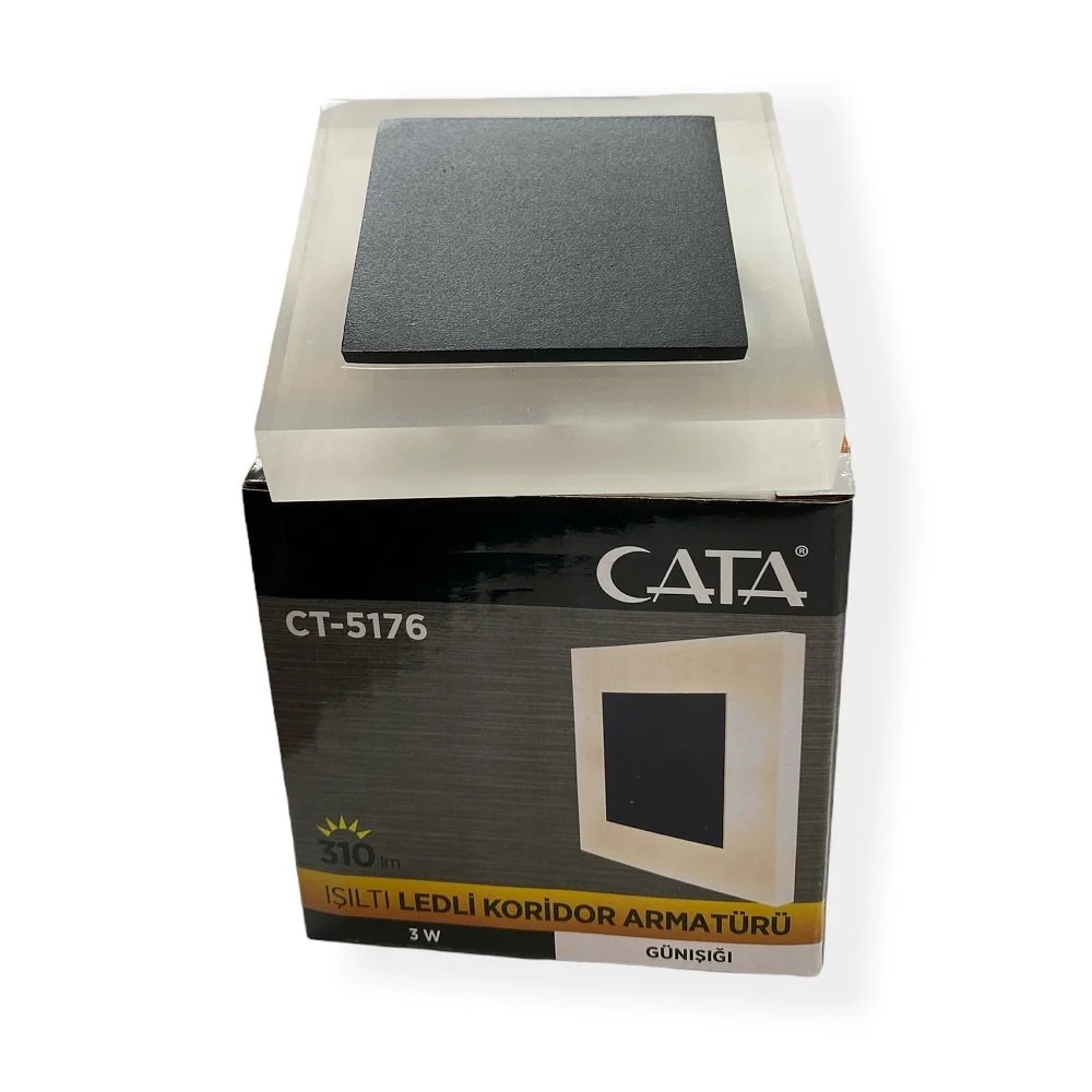 Cata 3W Ct-5176 Işıltılı Koridor Armatürü Led Aydınlatma Günışığı