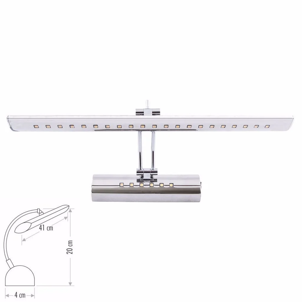 Cata Kuğu 7W Krom Ledli Günışığı 3200k Resim Ayna Aplik ct-5212