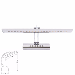 Cata Kuğu 7W Krom Ledli Günışığı 3200k Resim Ayna Aplik ct-5212