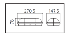 Horoz Aydos 20W Oval Siyah Led Nem Su Geçirmez Banyo Bahçe Balkon Tavan Duvar Aplik Lamba