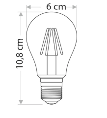 Cata 4W CT-4285 Rustik A60 Led Ampul - Sarı Işık (2700K)