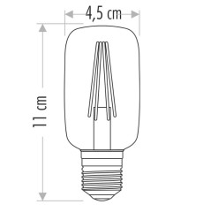 Cata 4W CT-4298 Rustik Tüp Led Ampul - Sarı Işık (2700K)