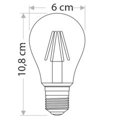 Cata 8W CT-4218 Edison Dimmerli Led Ampul 810 Lümen - Günışığı (3200K)