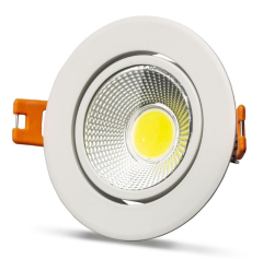 Noas Mercan 5 Watt Sıva Altı Beyaz Kasa Yuvarlak Cob LED Spot YL28-0500, YL28-0501