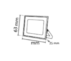 Noas 10W LED Projektör Ultra Slim 800 Lümen YL70-1010, YL70-1011