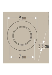 Cata 8W Başak Led Armatür 3 Renk Işık Beyaz Kasa Ct-5260