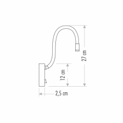 Cata Baykuş 3w Günışığı 3200 Kelvin Yatak Başı Led Aplik Siyah Kasa CT-5232