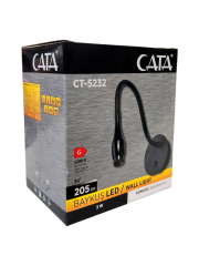 Cata Baykuş 3w Günışığı 3200 Kelvin Yatak Başı Led Aplik Siyah Kasa CT-5232