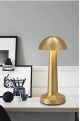 Cata CT-8429 Lizbon 3 Işık Gold Renkli Dokunmatik USB Şarjlı Dim Edilebilir Masa Lambası