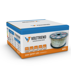 Volttrend 220 Volt 120 Ledli Trafosuz Yapışkanlı Şerit Led Hortum CF-1211