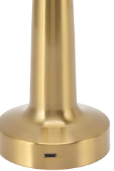 Cata CT-8436 Denver 3 Işık Gold Renkli Dokunmatik USB Şarjlı Dim Edilebilir Masa Lambası
