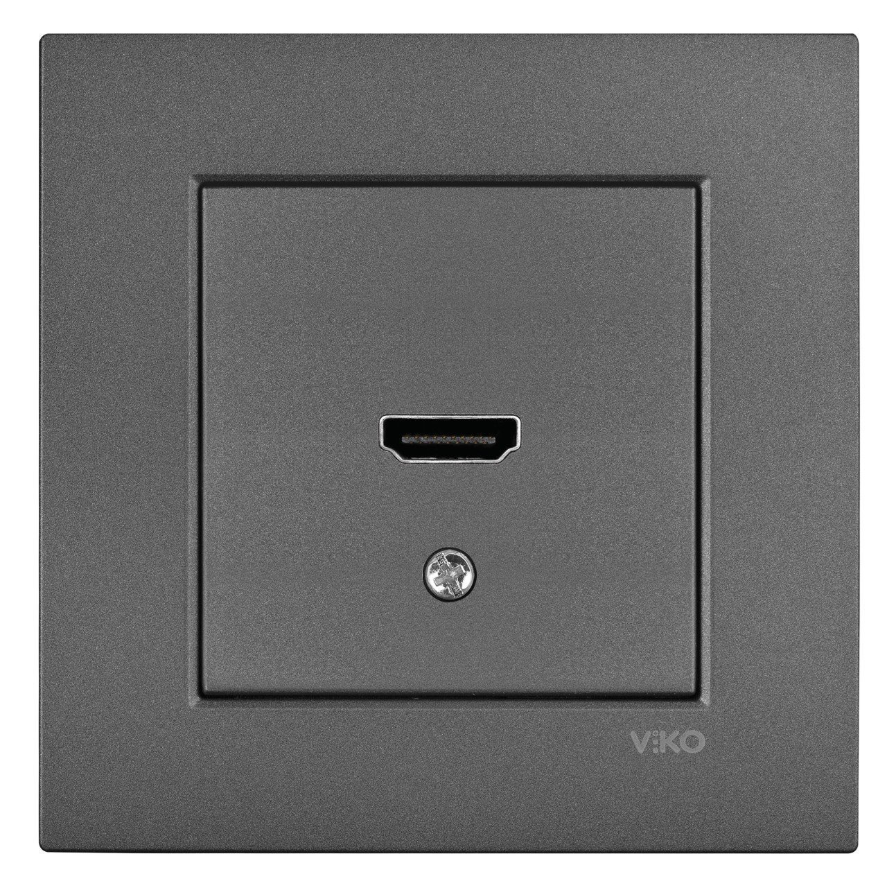 Viko Novella Füme HDMI Konnektör Prizi ÇERÇEVELİ