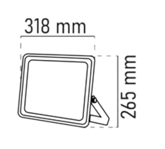 Noas 300w LED Projektör Ultra Slim 24000 Lümen YL70-1300, YL70-1301