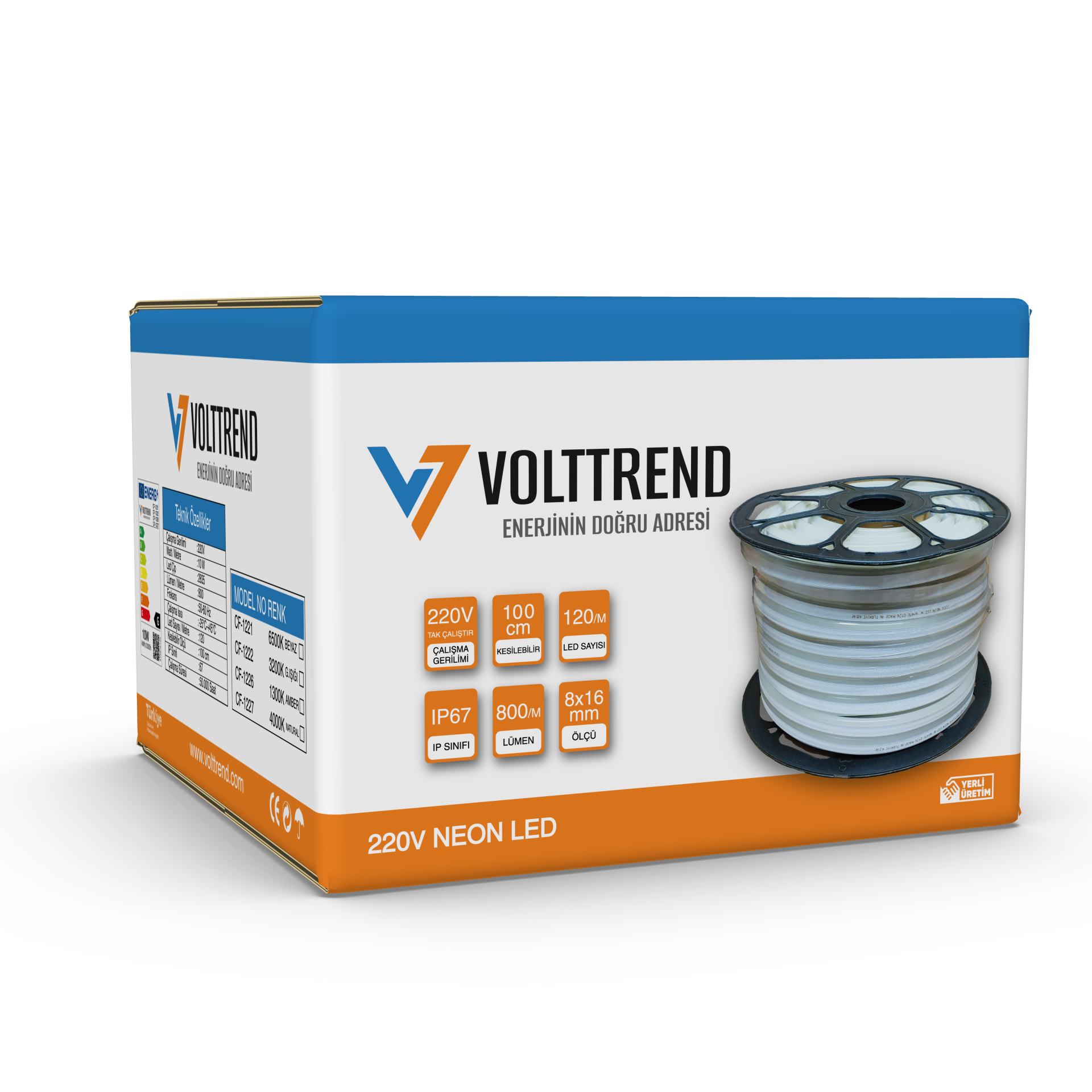 Volttrend 220 Volt 120 Ledli Neon Led Hortum CF-1221