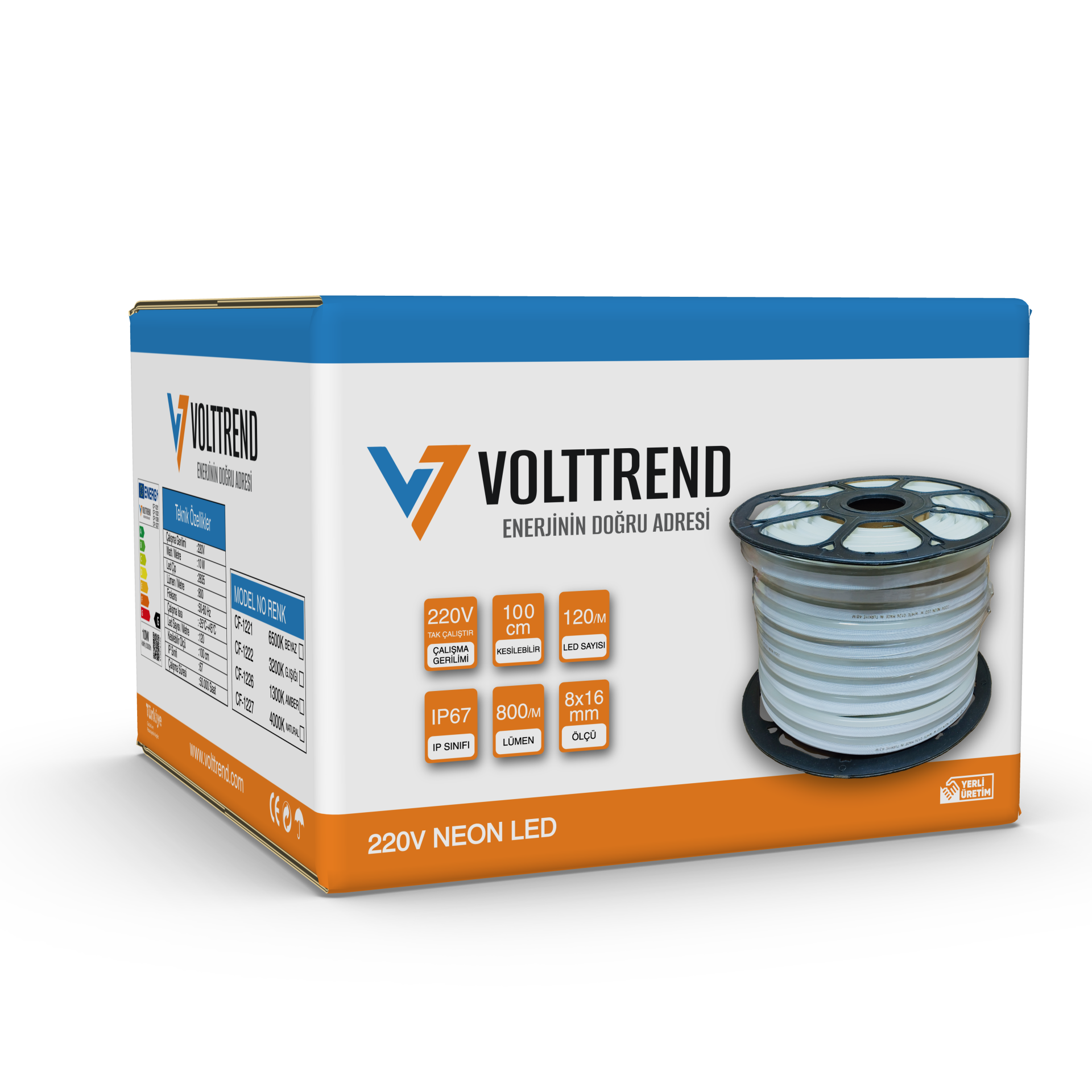 Volttrend 220 Volt 120 Ledli Neon Led Hortum CF-1221