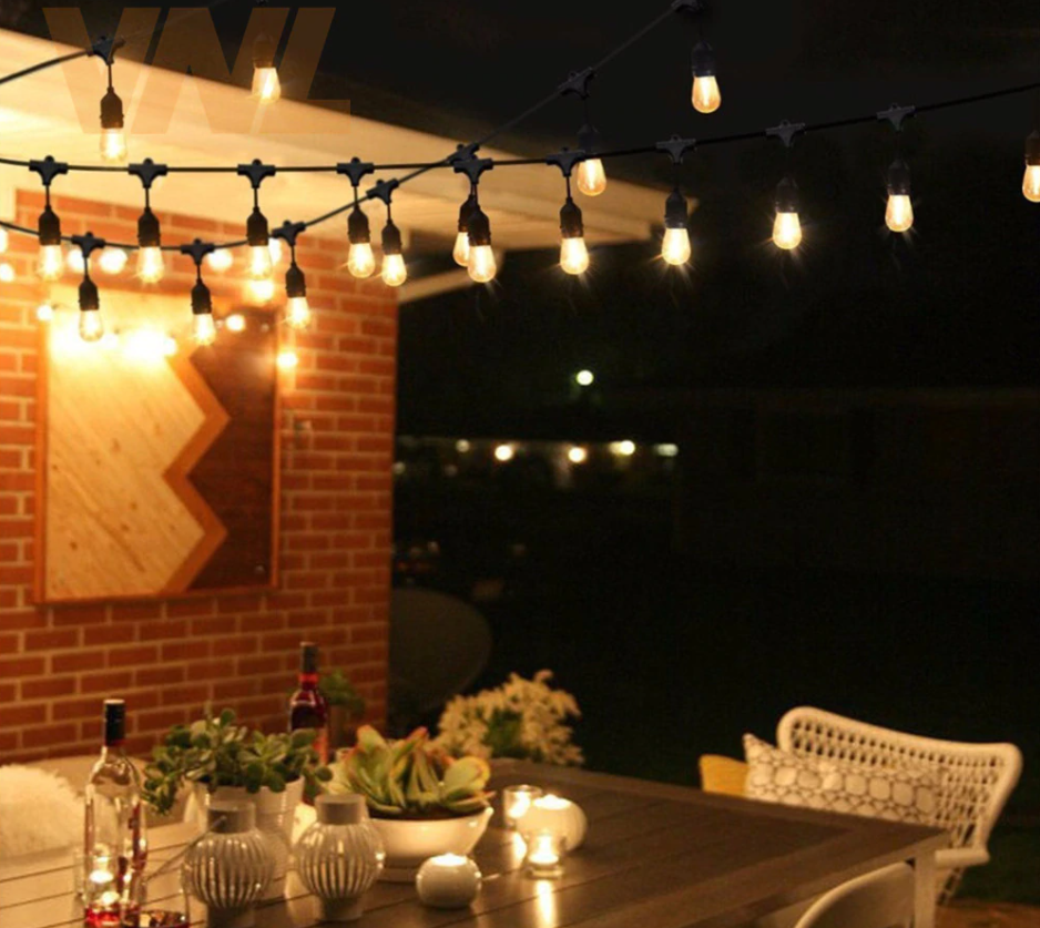 Cata Sarmaşık 5 Metre 5 Duy Sarkıt Eklenebilir Dış Mekan Yılbaşı Ağaç ve Bahçe Aydınlatma CT-7069