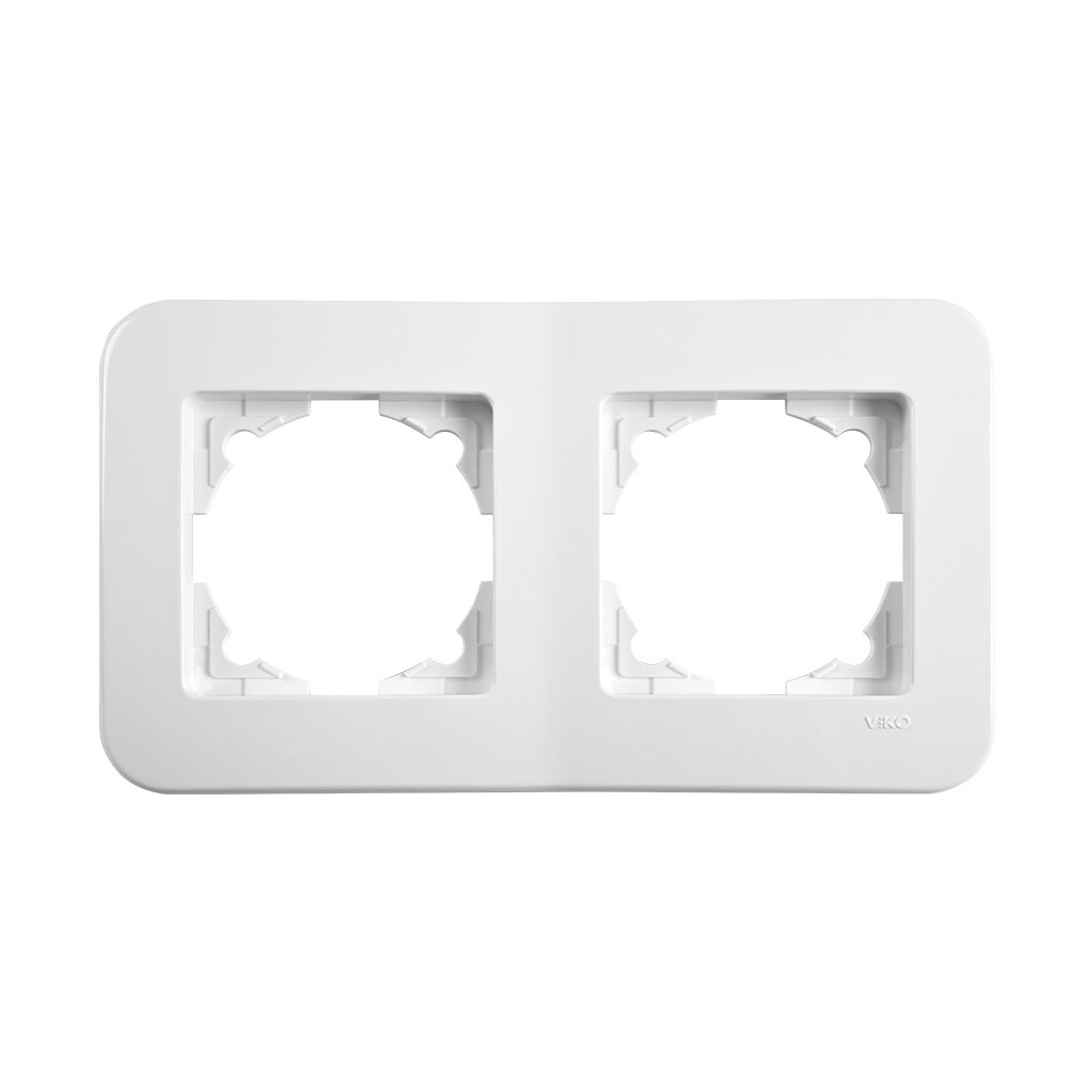 Viko Rollina Beyaz İkili Çerçeve - 90480052