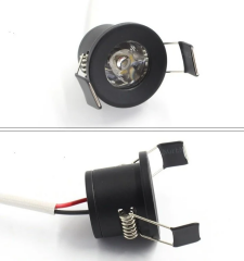 Cata Yıldız 1,5 Watt Sıva Altı Siyah Kasa Yuvarlak LED Spot 80 Lümen CT-5270SYH