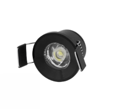 Cata Yıldız 1,5 Watt Sıva Altı Siyah Kasa Yuvarlak LED Spot 80 Lümen CT-5270SYH