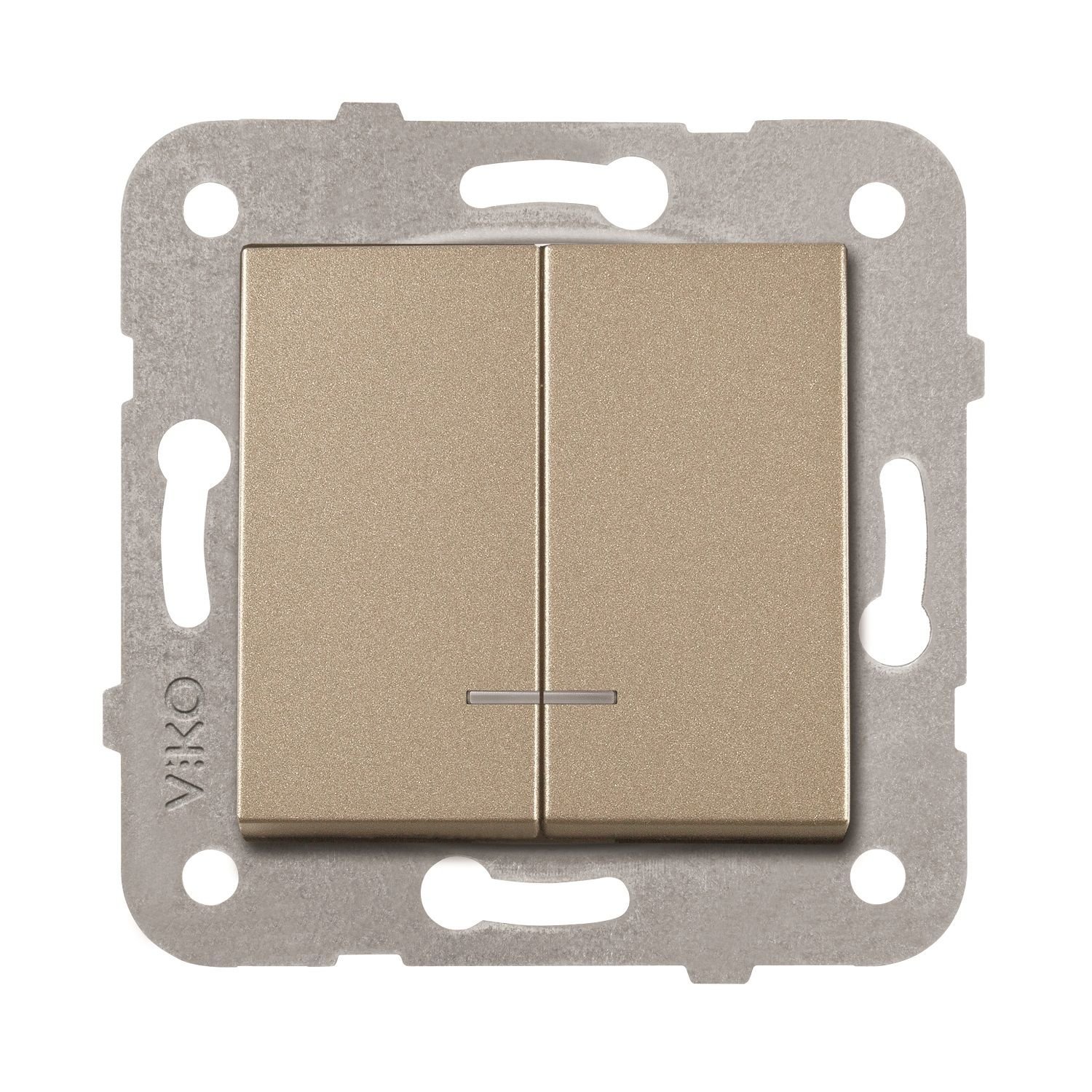 Viko Artline Novella Bronz Işıklı Komütatör Çerçevesiz 92605250
