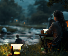 Cata Tibet 75w Beyaz Işık 6500K Solar Kare Set Üstü Bahçe Armatürü CT-7314