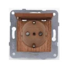 Viko Artline Novella Ceviz Kapaklı Topraklı Priz Çerçevesiz 92615112