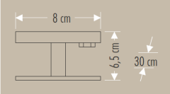Cata 30cm 15W Platinum Wallwasher Ct-4795