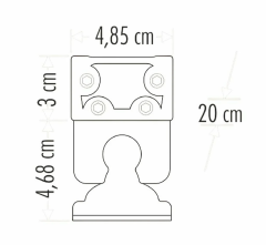 Cata 20cm 6W Premium Gold Wallwasher Ct-4694