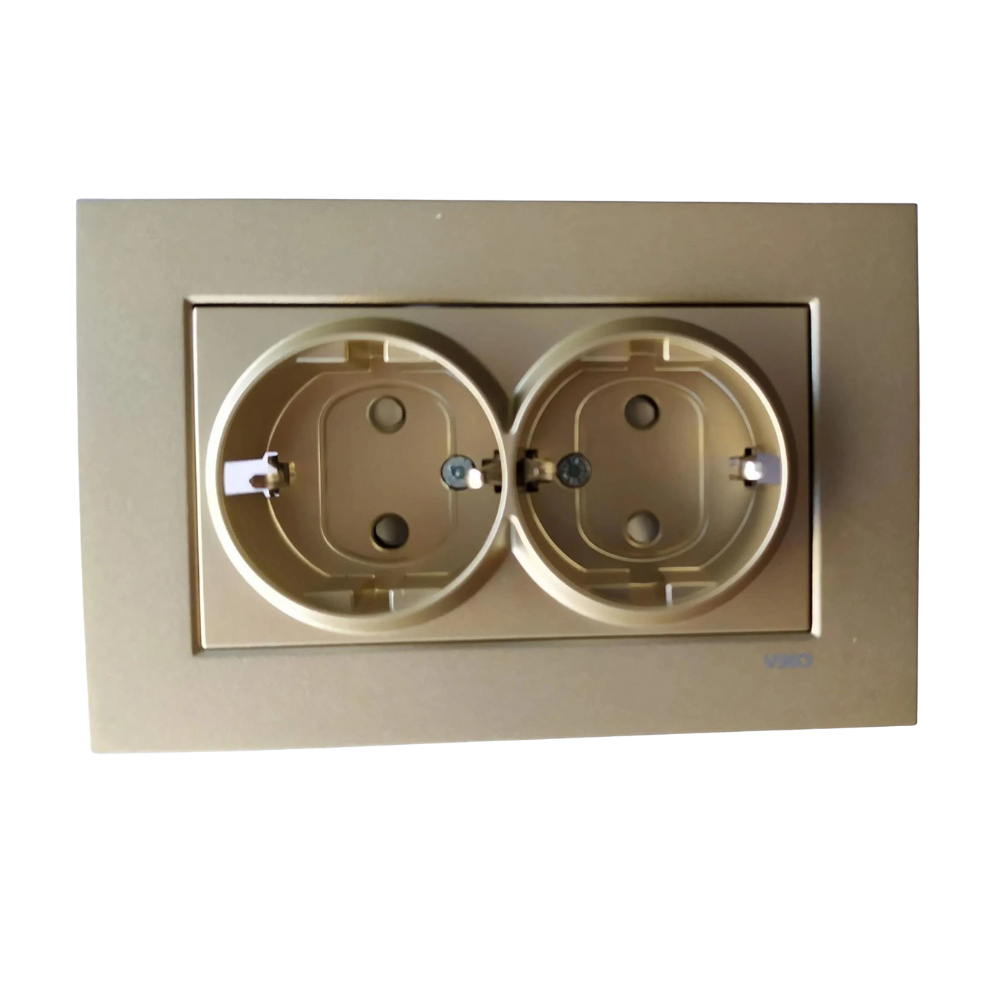 Viko Artline Novella Bronz İkili Topraklı Priz Çerçeveli 92605258-C1