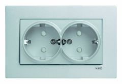 Viko Artline Novella Bronz İkili Topraklı Priz Çerçeveli 92605258-C1