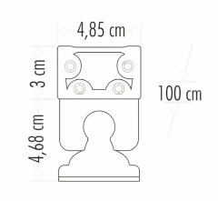 Cata 100cm 36W Premium Gold Wallwasher Ct-4697