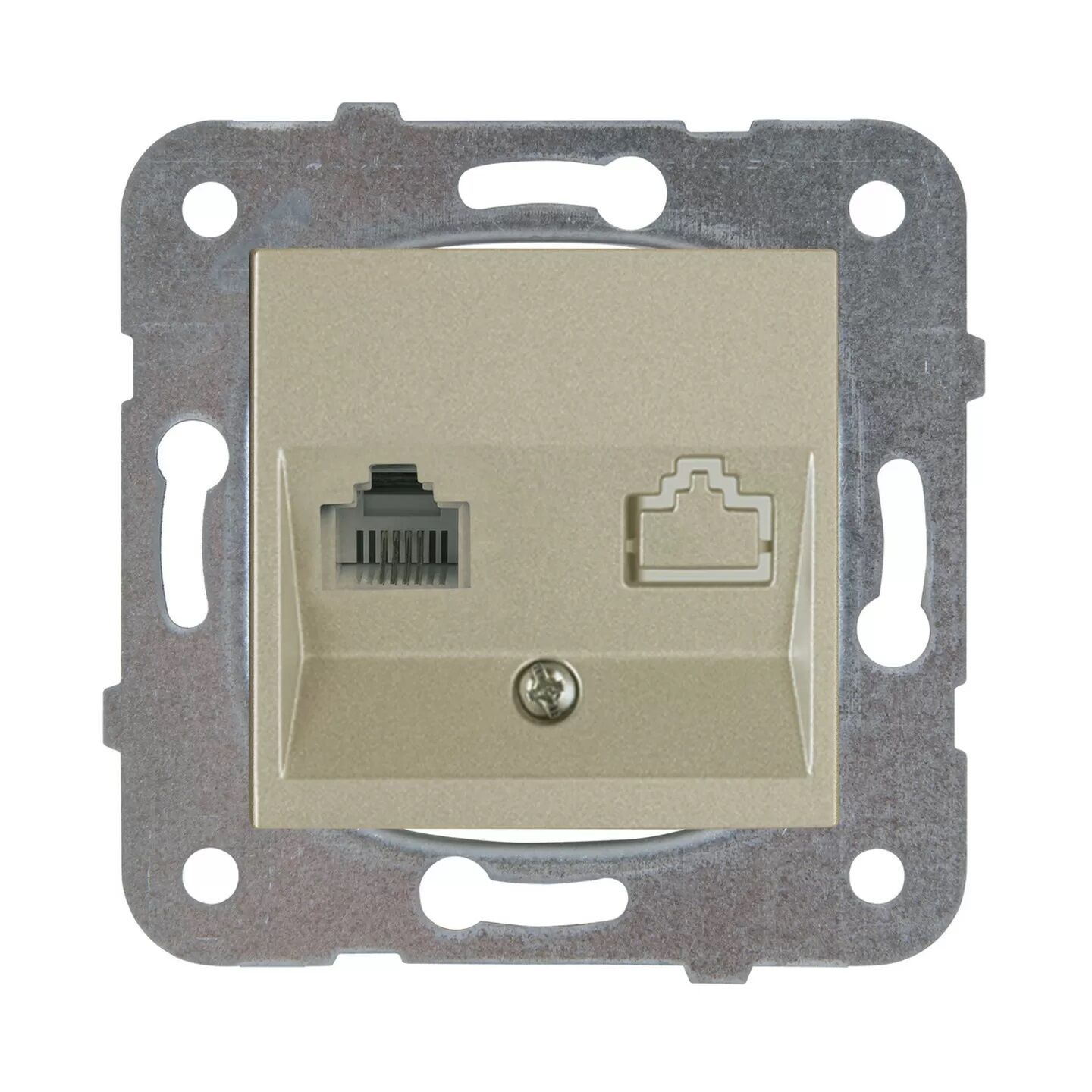 Viko Artline Novella Bronz Tekli Nümeris Cat-3 Telefon Prizi Çerçevesiz 92605232