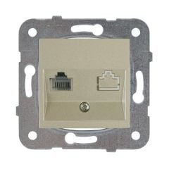 Viko Artline Novella Bronz Tekli Data Cat-6 İnternet Prizi Çerçevesiz 92605232
