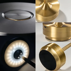 Cata Ct-8438 Toronto Gold Renk Masa Lambası Şarjlı Dokunmatik 3 Işık Renkli