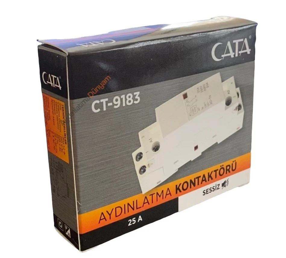 Cata Ray Tipi Sessiz Aydınlatma Kontaktör 25 Amper CT-9183