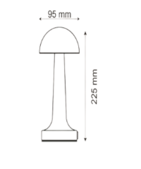 Noas Atina 3 Işık Gold Renkli Dokunmatik USB Şarjlı Dim Edilebilir Masa Lambası YL86-1230