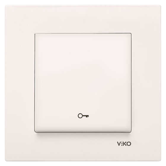 Viko Karre Krem Kapı Otomatiği Anahtar ÇERÇEVELİ