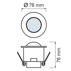 Noas 10 Amper 1200 Watt 360 Derece Sıva Altı Hareket Sensörü YL04-7002