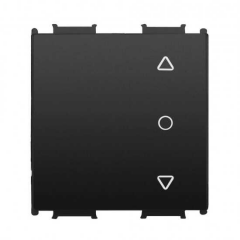 Viko Panasonic Modüler Siyah Tek Düğmeli Jaluzi Kumanda Anahtarı 2M Kapak - WVTR20234BL-TR