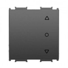 Viko Panasonic Modüler Füme Tek Düğmeli Jaluzi Kumanda Anahtarı 2M Kapak - WVTR20234DG-TR