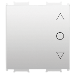 Viko Panasonic Modüler Opak Beyaz Tek Düğmeli Jaluzi Kumanda Anahtarı 2M Kapak - WVTR20234WH-TR