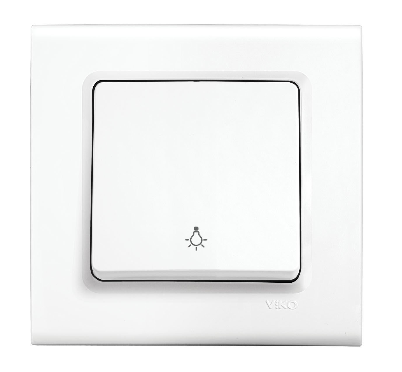 Viko Linnera Beyaz Light Yaylı Anahtar ÇERÇEVELİ