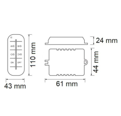 Noas 4x1000W 4 Kanallı Avize Kumandası YL27-1004
