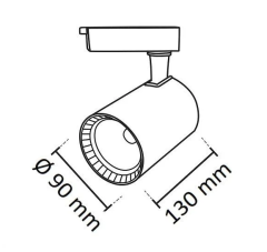 Noas 30W Paris Beyaz Kasa Ray Spot YL29-3001, YL29-3002