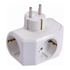 Viko Yonca Plus Beyaz Üçlü Topraklı Fiş Priz - 90303003